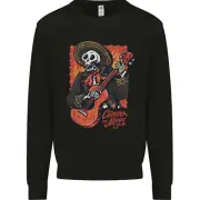 Mariachi Skeleton Cinco De Mayo Skull Kids Sweatshirt Boys Girls Jumper