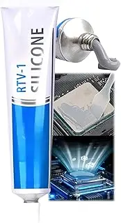 AurolaGlow 50ml High-Performance Thermal Paste for CPU & GPU - Grey Heat Sink Compound, Easy to Apply, High-Temperature Resistance, Optimal Heat Conduction for PC Cooling