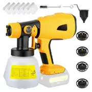 Cordless Paint Sprayer Replacement For Dewalt, Ryobi 20v Max Battery,handheld Electric Paint Sprayer With 1000ml Container For Home Interior And E...