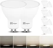 GU10 LED Light Bulb Dimmable 10 Pack, 4000K Natural White, 70W Halogen Equivalent, Energy Efficient 7W, 120° Beam Angle Spotlights, LED Bulbs for Recessed Track Lighting 600LM, CIR≥80
