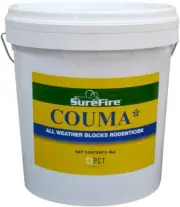 All Weather Coumatetralyl Couma Mouse and Rat Poison Bait Blocks 2.4 Kg