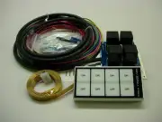 In-Dash Control Module Kit - 4 Switch Panel with Indicators & Relay - New