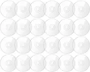 Byttlerom 50 Pcs Clear CDs Blank Cds for Painting Blank CDs for Decoration DIY Aesthetic Wall Cd Room Decor Transparent Wall CDs Crafts