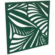 ProtectorAl 300 - 1200 x 300 - 1200mm Dark Green / Gloss White Jungle Unframed Composite Deco Panel