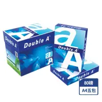 在飛比找momo購物網優惠-【Double A】多功能 影印紙(80磅 A4 x 5包)