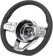 LESANGBAIHUODIAN Fit for AMG Line Factory Style Steering Wheel Fit for Mercedes-Benz A/B/C/E/S/G/GLC/GLE Class 2010+ New
