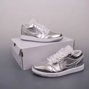 Air Jordan 1 Low Metallic Silver AJ1  復古籃球鞋 銀白 FN5030-001