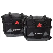 Tusk Pannier Racks with Tusk Pilot Pannier Bags Black/Grey For Honda Africa Twin