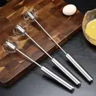 Kitchen Stainless Steel Whisk Hand Pressure Semi-automatic Egg Beater Mixer ❤OF