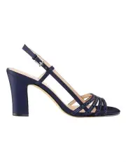 [NINA] Avaley Sandals in New Navy Luster Satin