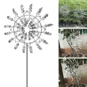 Unique Magical Metal Windmill Kinetic Metal Wind Spinners Garden Decoration-