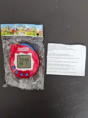 Tamagotchi Connection Virtual Pet Red with Blue Buttons. New