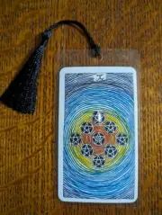 10 OF PENTACLES Bookmark Tarot Card Wild Art Deck Handmade X-mas Gift Oracle
