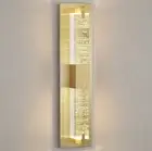 WOSHITU Gold Wall Sconce Modern Bathroom Sconces Wall Lighting