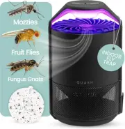 QUASH Indoor Insect Trap – Non-Zapper Mosquito and Bug Killer (Black Colour)