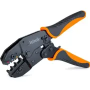 Crimping Tool For Insulated Electrical Connectors - Ratcheting Wire Crimper T...