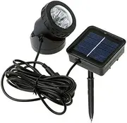 Pilarmuture Solar Spot Lights Outdoor, Solar Underwater Pond Light,Waterproof Submersible Lamps Projector Light,6LED Spotlight Fish Tank Light for for Lawn, Garden, Pond, Landscape(White)