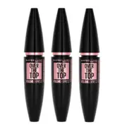 3x Maybelline Volume Express Over the Top Mascara Black 01