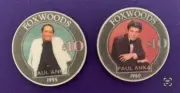 Foxwood Casino $10 Paul Anka Chip — Uncirculated