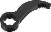 Gadpiparty Car Repair Wrench Crowbar Adaptor for Cars Steel Black Crescent-shaped Pry Bar Wrench Removal Tool