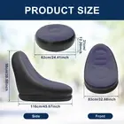 Portable Inflatable Lazy Chair PVC Air Couch Sofa with Foot Pad & Repair Patches