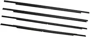 Jodriva Window Door Seals 4Pcs/Set Car Window Outer Weatherstrip Side Door Moulding Trim Seal, for Mitsubishi, for Outlander 2007 2008 2009 2010 2011 2012 Car Door Weather Strip