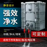 周轉箱過濾箱魚池水循環系統魚缸過濾器滴流盒上置過濾盒濾桶 DIY