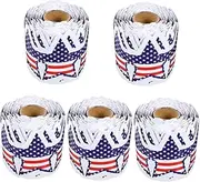 STOBOK 5 Rolls Pentagram Border Sticker Board Bulletin Office Note Day School Dot Sign Trim First Borders Transparent Wall Decor Stickers Push Replaceable Border Paper Coated Paper