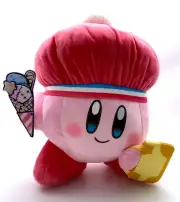 New in Japan 13.3 inch Kirby holding ice cream plush toy Kirby's Dream Land