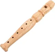Toyvian Wooden Flute for Beginners Lightweight Recorder Instrument for School and Home Music Learning Safe Wood Design for Young Learners