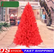 Red Christmas Artificial Tree Decoration Festival Holiday 2 3 4 5 6 7 8 FT Home