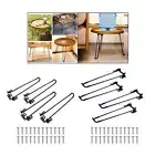 4x Outdoor Table Legs Folding Table Legs Hairpin Table Legs Sturdy Stable for