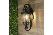 Oriel OL7381BK | Albion Traditional Outdoor Wall Light | Black