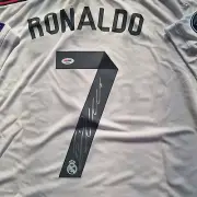 2014-15 Cristiano Ronaldo Hand Signed Real Madrid Jersey Psa/Dna coa
