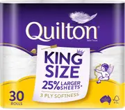 3 Ply King Size Unscented Toilet Tissue ( 175 Sheets per Roll, 121mm x 114mm), Pack of 30 rolls