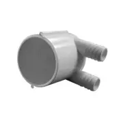 672-7160 Waterway PVC Manifold 2" Slip x Dead End with Dual 3/4" Ribbed Ports
