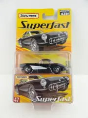 2005 Matchbox Superfast #47 1957 Corvette (Black)