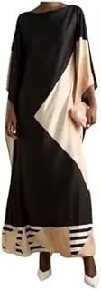 [Generic] Women Long Ankle Length Casual Wear Satin Silk Printed Kaftan,Long Printed Kaftan,Beach Wear Kaftan,Caftan,Printed Kaftan,Women Kaftan Multicolor, Multicolor