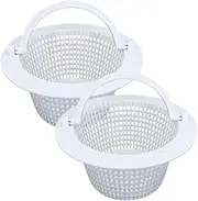 Pool Skimmer Basket | Pool Skimmer Baskets with Handles | 2X Replacement Drain Filter Cleaning Tools for Lawn Garden Spa Debris Removal Cleanout Leaves