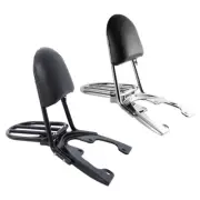 Chrome/Black Sissy Bar Backrest Baseplate Fit For Harley V-Rod Night Rod 07-11