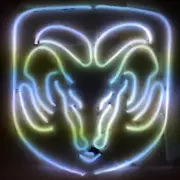 17"x16" Dodge RAM Neon Signs Real Glass Handmade Sign Grass Wall Decor US Stock