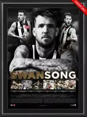 DANE SWAN COLLINGWOOD MAGPIES FRAMED POSTER PENDLEBURY DAICOS AFL MEMORABILIA