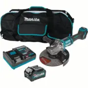 Makita Angle Grinder Kit: 7 in_9 in Wheel Dia, Trigger, wo Lock-On, Brushless