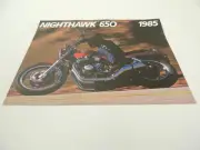 NOS 1985 Nighthawk Honda Dealer Brochure L38