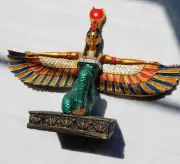 UNIQUE Handmade Egyptian Statue Winged Queen ISIS Goddess of Fertility Gift