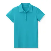 在飛比找蝦皮商城優惠-【ERSS】純棉素色短袖POLO衫 - 女 亮藍 K7003