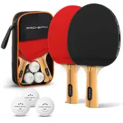 Ping Pong Paddles - High-Performance Set with Premium Table Tennis Rackets, 3...