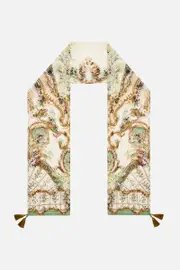 LONG SILK CRINKLE CHIFFON SCARF DRESSING ROOM DRAMA