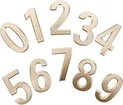 Homoyoyo House Number Sign Set 10pcs Lighted Address Numbers Solar Power for Outdoor