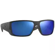 Costa Blackfin Pro Matte Black Sunglasses w/Blue Mirror 580G 06S9078-90780160